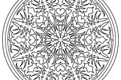 Mandala to color adult difficult 26